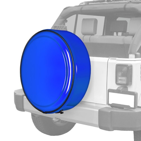 Boomerang® - 31.5" MasterSeries™ Cosmos Blue Spare Tire Cover with Painted to Match SS Ring