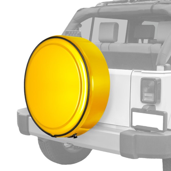Boomerang® - 31.5" MasterSeries™ Detonator Yellow Spare Tire Cover with Painted to Match SS Ring