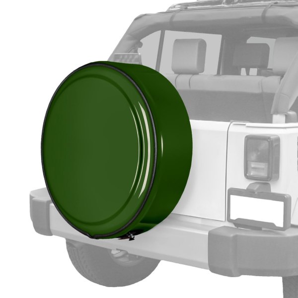 Boomerang® - 31.5" MasterSeries™ Jeep Green Metallic Spare Tire Cover with Painted to Match SS Ring