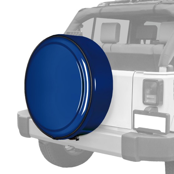 Boomerang® - 30" MasterSeries™ True Blue Pearl Spare Tire Cover with Painted to Match SS Ring