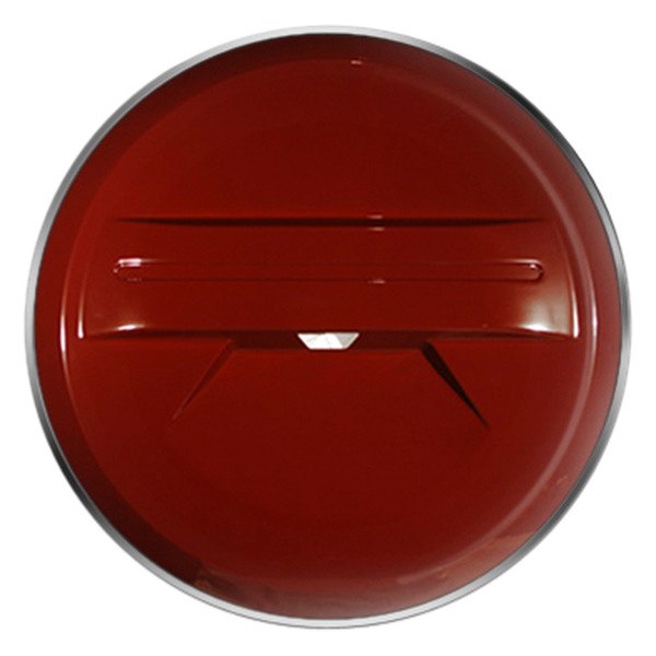 Boomerang® - 32" MasterSeries™ Brick Red Spare Tire Cover with Polished SS Ring