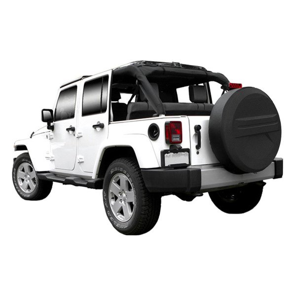 Boomerang® - 32" Rigid Series™ Unpainted black ABS Faceplate Spare Tire Cover with Backup Camera