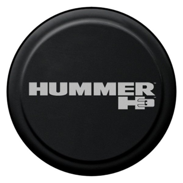 Boomerang® - 32" Rigid Series™ Black Spare Tire Cover and Hummer H3 Logo