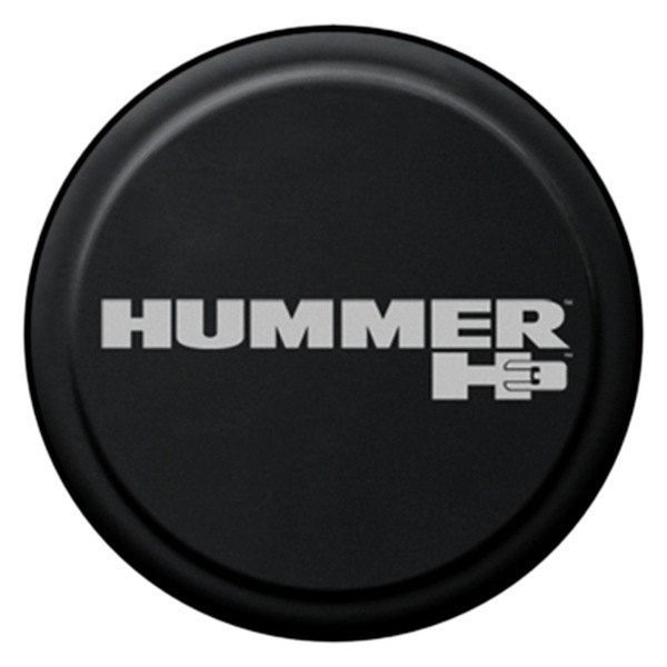 Boomerang® - 33" Rigid Series™ Black Spare Tire Cover and Hummer H3 Logo