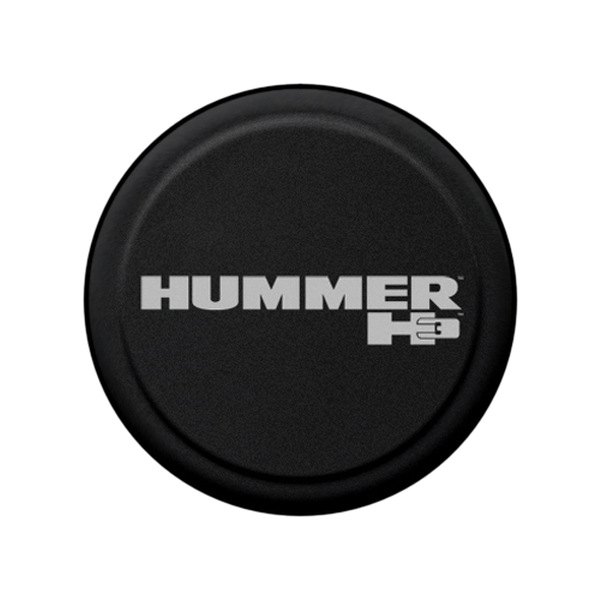 Boomerang® - 33" Rigid Series™ Unpainted Spare Tire Cover and Hummer H3 Logo