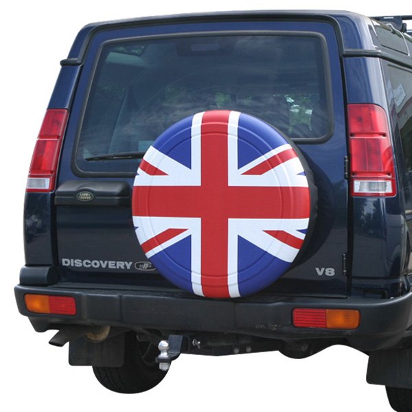 Boomerang® - 28" Rigid Series™ Union Jack Red, White and Blue Spare Tire Cover