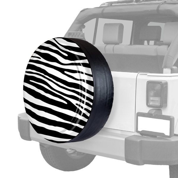 Boomerang® - 32" Rigid Series™ Zebra Black and White Print Spare Tire Cover