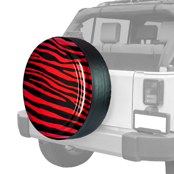 Boomerang® - 30" Rigid Series™ Zebra Flame Red Spare Tire Cover