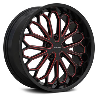 BORGHINI® - BW67 Black with Red Milled Accents