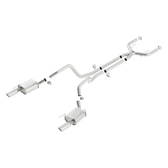 Borla® - Touring™ Stainless Steel EC-Type Approved Cat-Back Exhaust System with Split Rear Exit