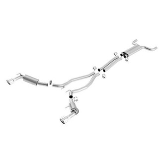 Borla® - S-Type™ Stainless Steel EC-Type Approved Cat-Back Exhaust System with Split Rear Exit