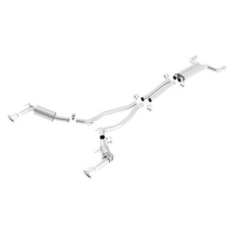 Borla® - S-Type™ Stainless Steel EC-Type Approved Cat-Back Exhaust System with Split Rear Exit