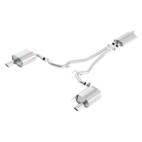 Borla® - Touring™ Stainless Steel EC-Type Approved Cat-Back Exhaust System, Ford Mustang