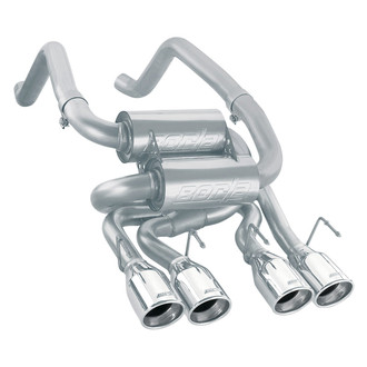 Borla® - S-Type™ Stainless Steel Axle-Back Exhaust System with Quad Rear Exit