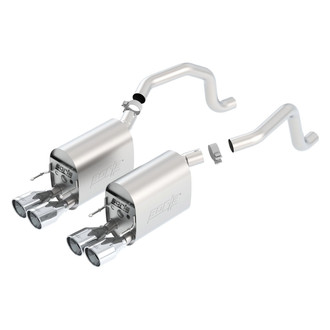 Borla® - S-Type II™ Stainless Steel Axle-Back Exhaust System with Quad Rear Exit
