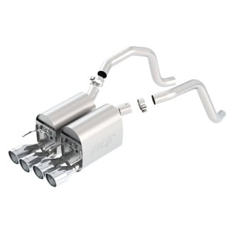 Borla® - S-Type II™ Stainless Steel Axle-Back Exhaust System with Quad Rear Exit