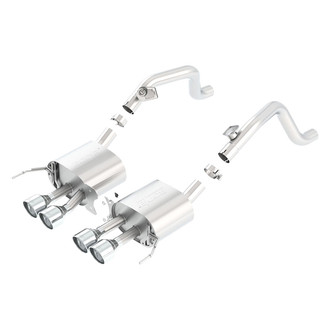 Borla® - S-Type™ 304 SS Axle-Back Exhaust System with Quad Rear Exit