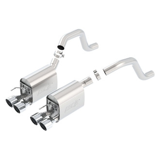 Borla® - S-Type II™ Stainless Steel Axle-Back Exhaust System with Quad Rear Exit
