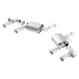 Borla® - S-Type™ Stainless Steel Axle-Back Exhaust System with Quad Rear Exit