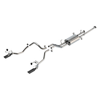 Borla® - Touring™ 304 SS Cat-Back Exhaust System with Split Rear Exit