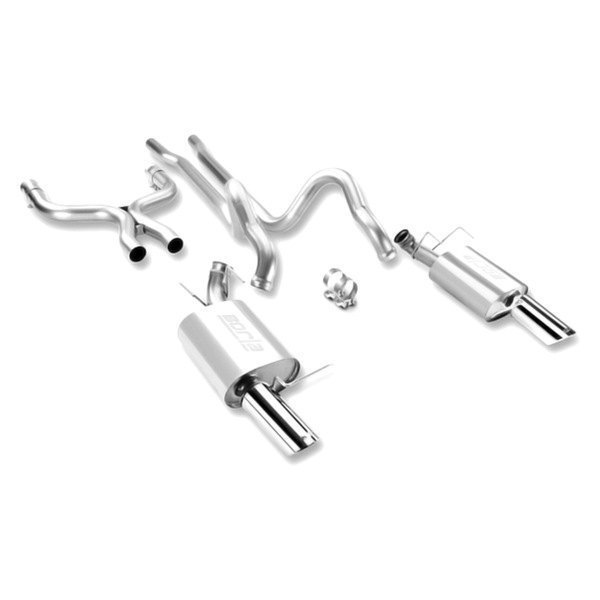 Borla® - ATAK™ 304 SS Cat-Back Exhaust System, Ford Mustang