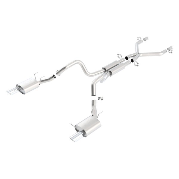 Borla® - S-Type™ 304 SS Cat-Back Exhaust System, Ford Mustang