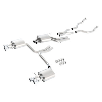 Borla® - S-Type™ Stainless Steel Cat-Back Exhaust System with Quad Rear Exit
