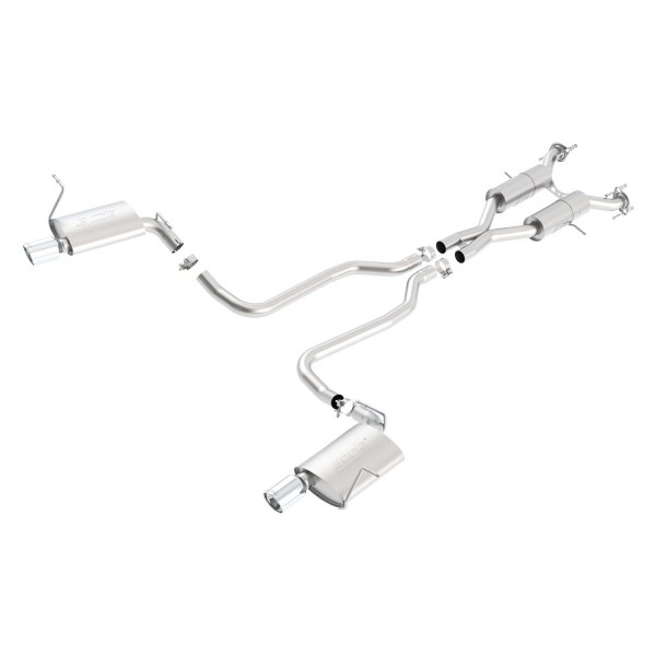 Borla® - Touring™ Stainless Steel Cat-Back Exhaust System, Jeep Grand Cherokee