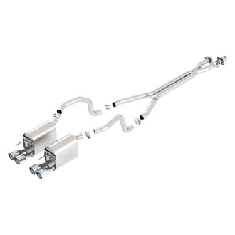 Borla® - ATAK™ Stainless Steel Cat-Back Exhaust System with Quad Rear Exit