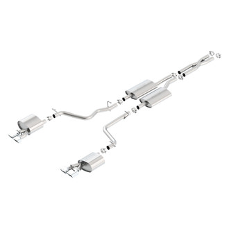 Borla® - S-Type™ Stainless Steel Cat-Back Exhaust System with Quad Rear Exit