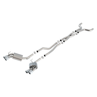 Borla® - S-Type™ Stainless Steel Cat-Back Exhaust System with Quad Rear Exit