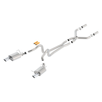 Borla® - ATAK™ Stainless Steel Cat-Back Exhaust System with Split Rear Exit