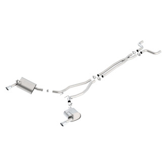 Borla® - S-Type™ Stainless Steel Cat-Back Exhaust System with Split Rear Exit