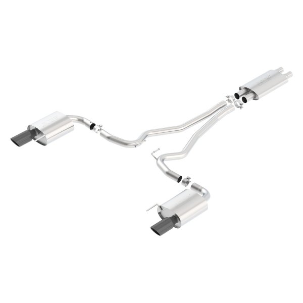 Borla® - Touring™ Stainless Steel Cat-Back Exhaust System, Ford Mustang