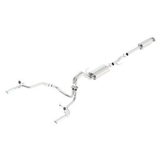 Borla® - S-Type™ Stainless Steel Cat-Back Exhaust System with Split Rear Exit