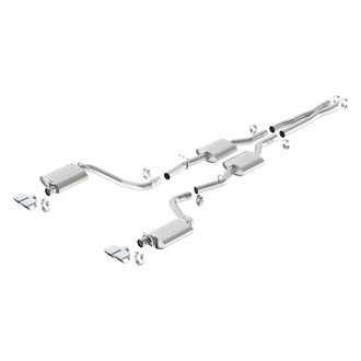 Borla® - Touring™ Stainless Steel Cat-Back Exhaust System with Quad Rear Exit