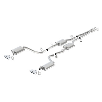 Borla® - S-Type™ Stainless Steel Cat-Back Exhaust System with Quad Rear Exit