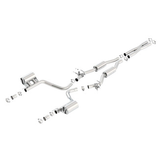Borla® - Touring™ Stainless Steel Cat-Back Exhaust System with Split Rear Exit
