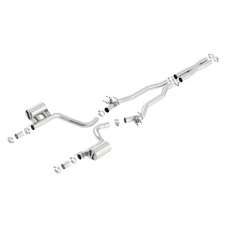 Borla® - ATAK™ Stainless Steel Cat-Back Exhaust System with Split Rear Exit