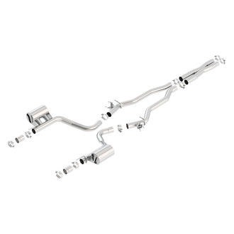 Borla® - ATAK™ Stainless Steel Cat-Back Exhaust System with Split Rear Exit
