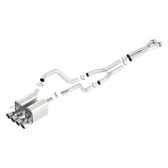 Borla® - S-Type II™ Stainless Steel Cat-Back Exhaust System with Quad Rear Exit