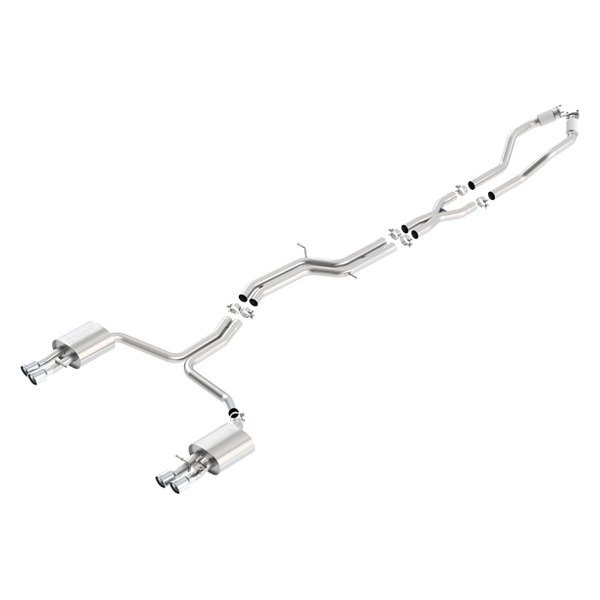 Borla® - S-Type™ Stainless Steel Cat-Back Exhaust System, Audi S6
