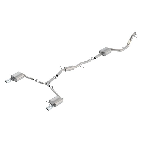 Borla® - S-Type™ Stainless Steel Cat-Back Exhaust System, Audi A4