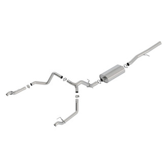 Borla® - Touring™ 304 SS Cat-Back Exhaust System with Split Rear Exit