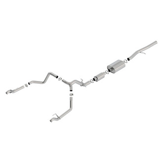 Borla® - S-Type™ 304 SS Cat-Back Exhaust System with Split Rear Exit