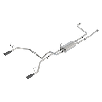 Borla® - S-Type™ 304 SS Cat-Back Exhaust System with Split Rear Exit