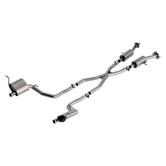 Borla® - S-Type™ 304 SS Cat-Back Exhaust System with Split Rear Exit