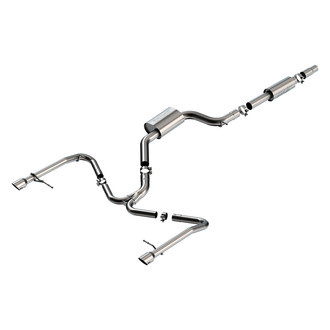Borla® - S-Type™ 304 SS Cat-Back Exhaust System with Split Rear Exit
