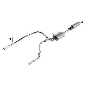 Borla® - S-Type™ 304 SS Cat-Back Exhaust System with Split Rear Exit