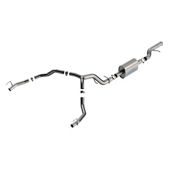 Borla® - S-Type™ 304 SS Cat-Back Exhaust System with Split Rear Exit